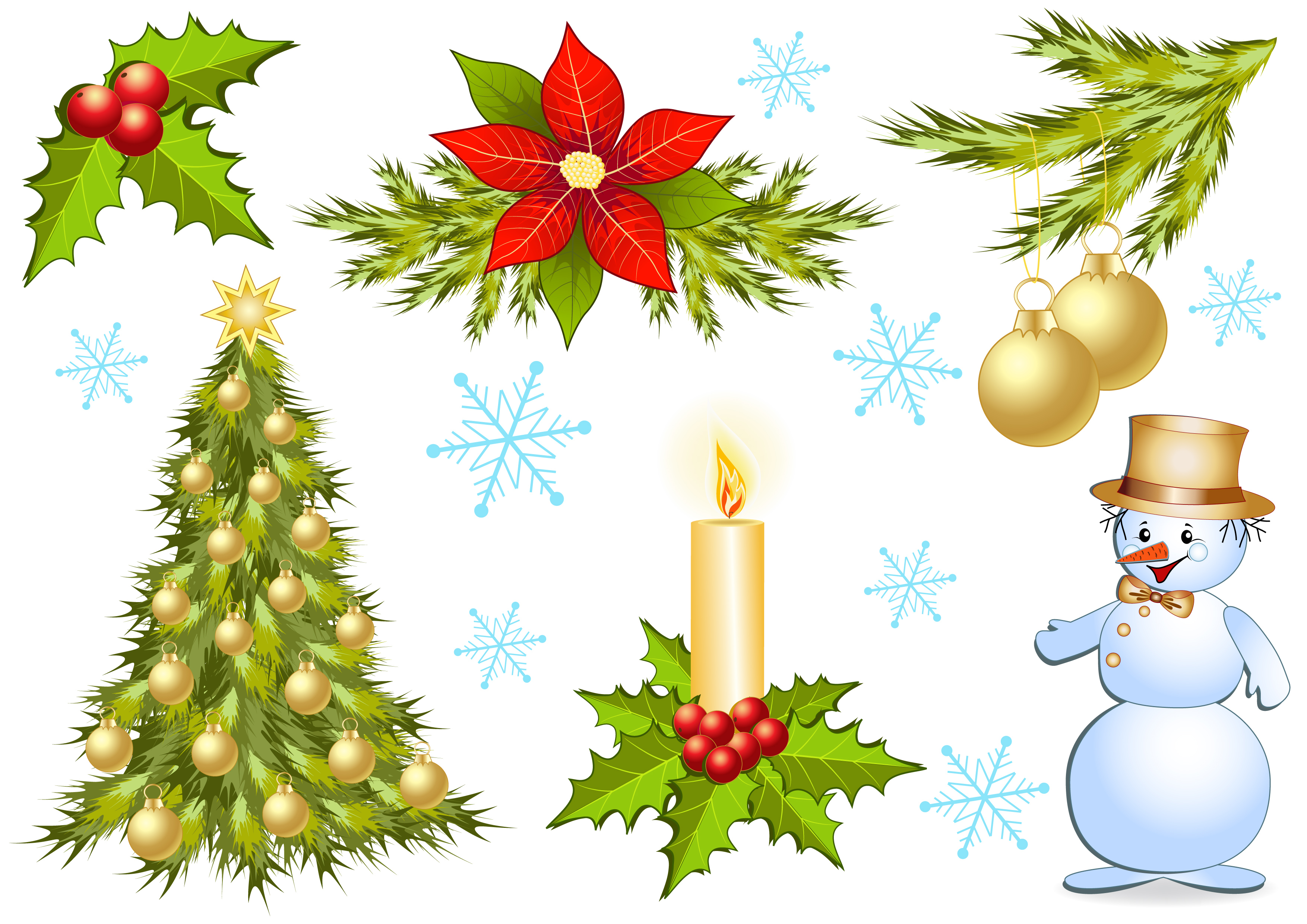 free vector clipart christmas