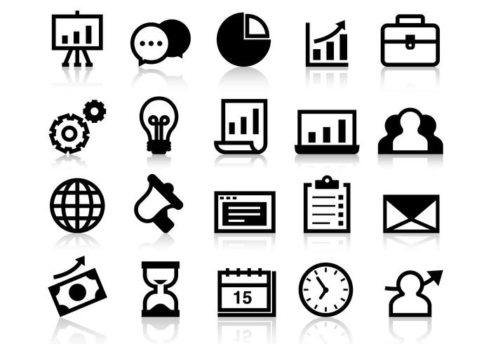 Business Grow Up Icons Vector
