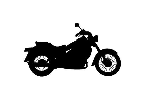 Free motorbike silhouette.
