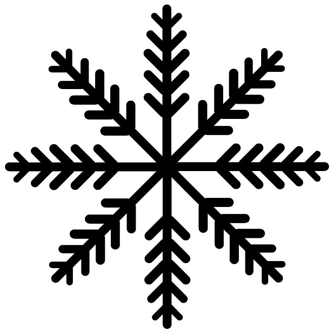 Snowflake vector clip art VP