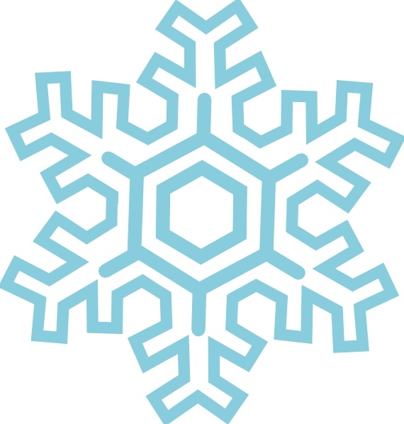Stylized Snowflake clip art Free vector in Open office