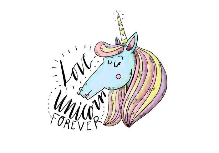 Free unicorn illustration.