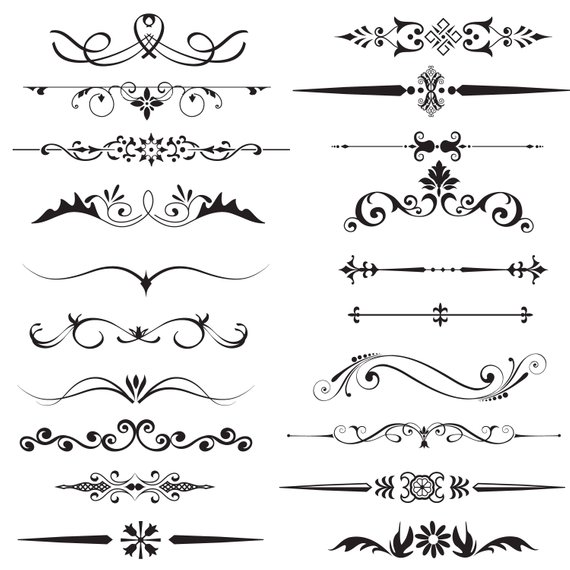 Page divider clipart,Text Divider Clipart,Decorative