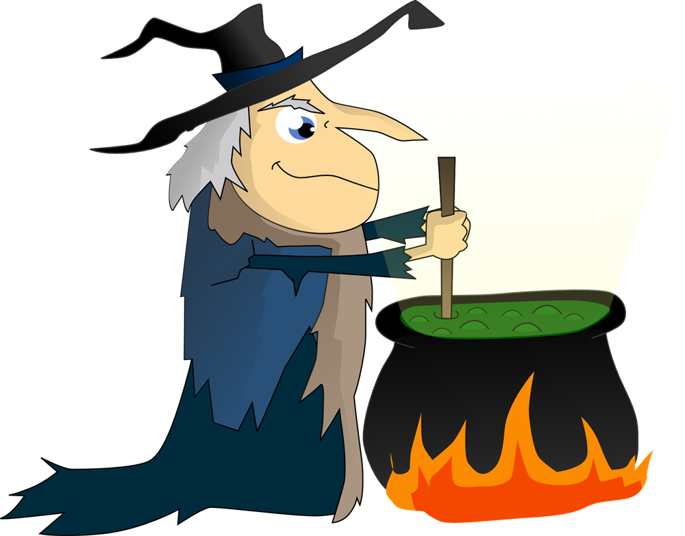 Witch clipart animated.