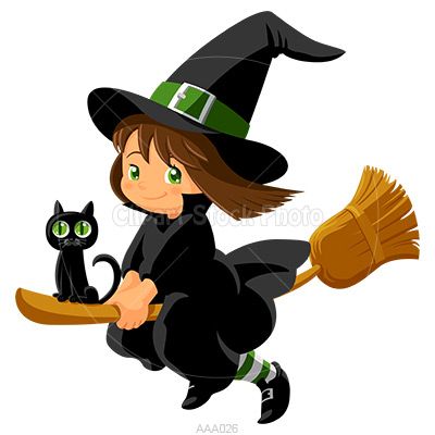 Halloween clip art witch