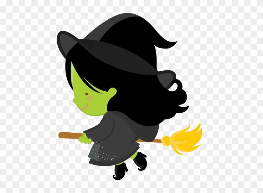 Cute witch clipart.