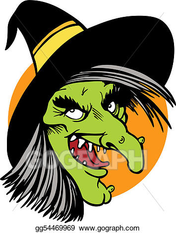 Witch clipart face.