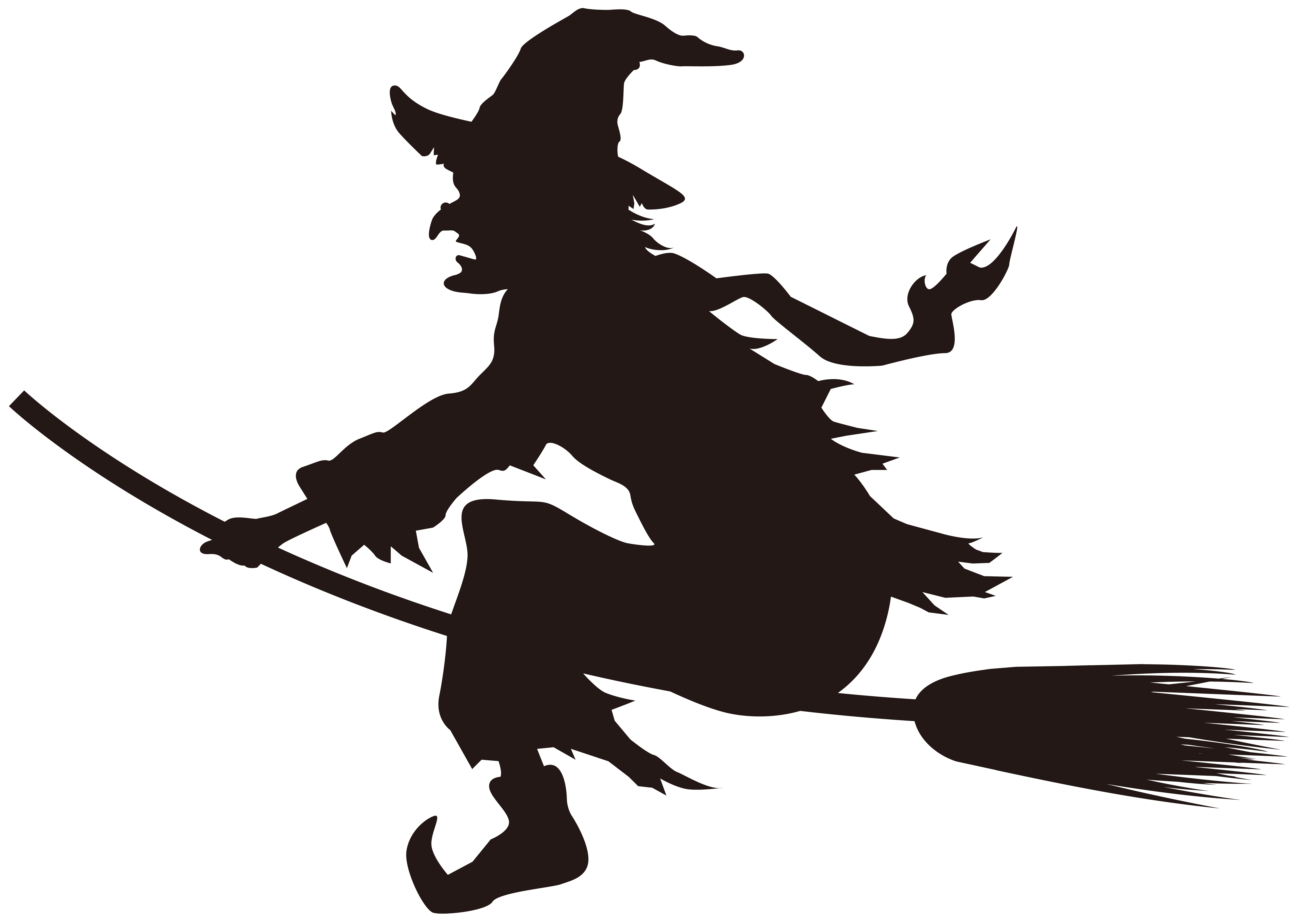 free witch clipart shadow