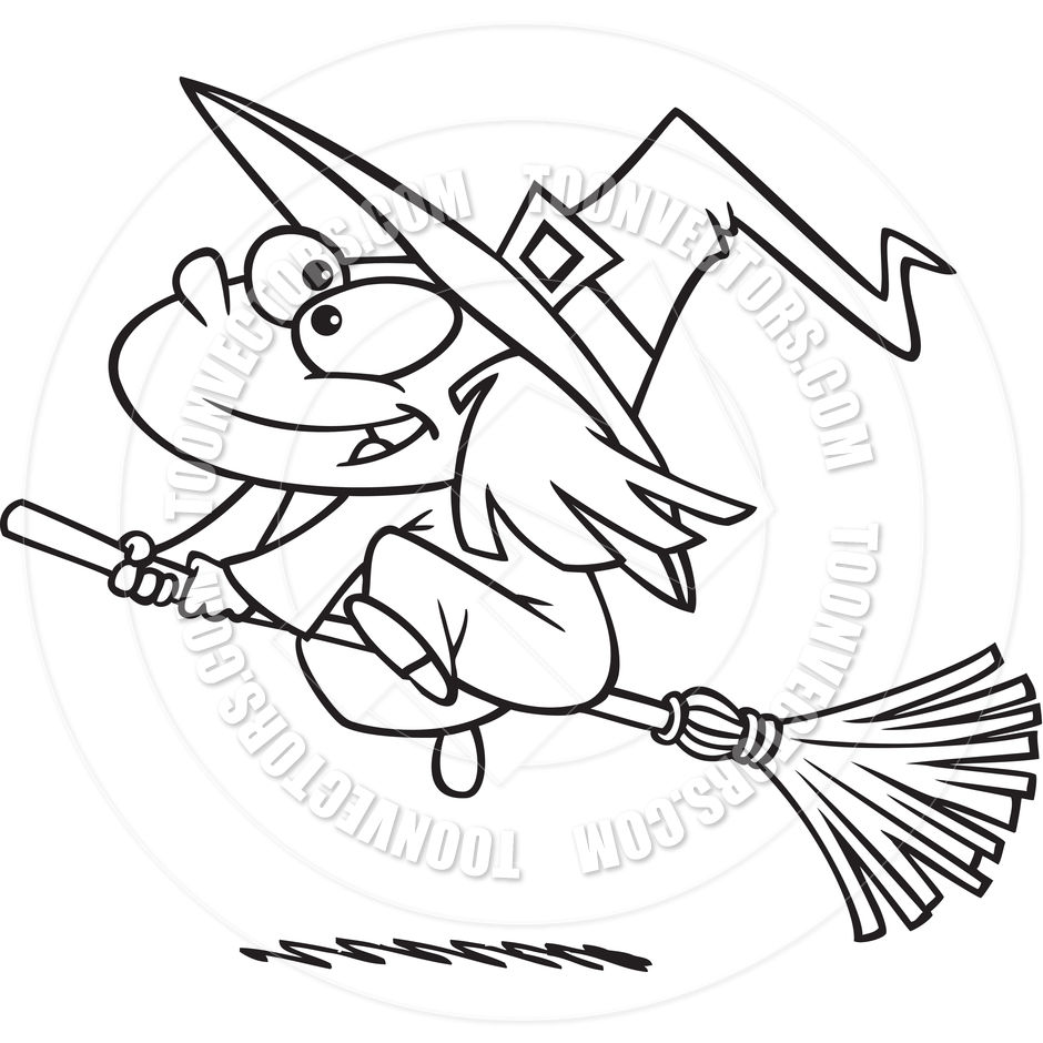 Witch Clipart Black And White