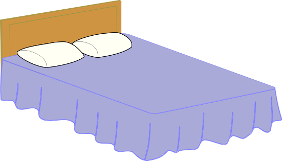 bed clipart fancy