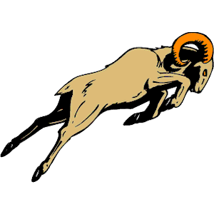 Ram leaping clipart.