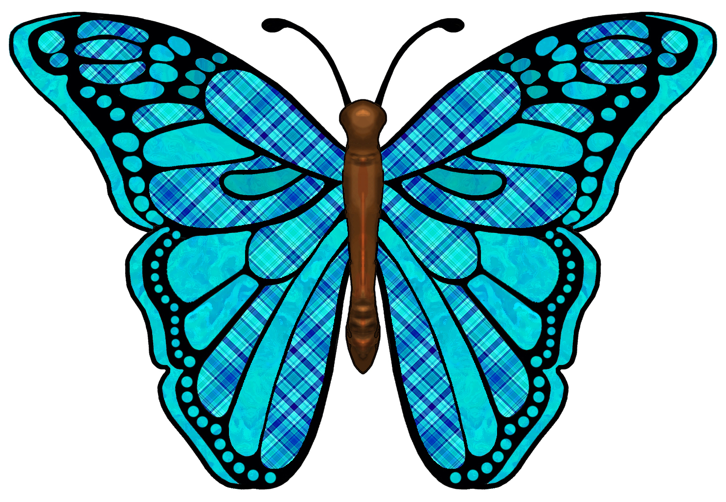 Free Butterfly Clipart dark blue, Download Free Clip Art on