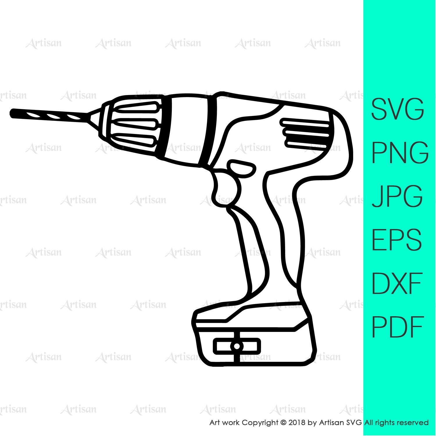 Tool svg drill machine clipart tool clipart fathers day svg