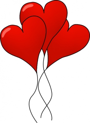 Heartballons clip art.