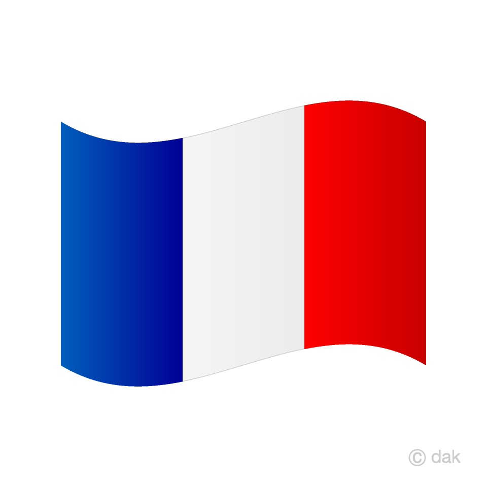 Waving France Flag Free Picture