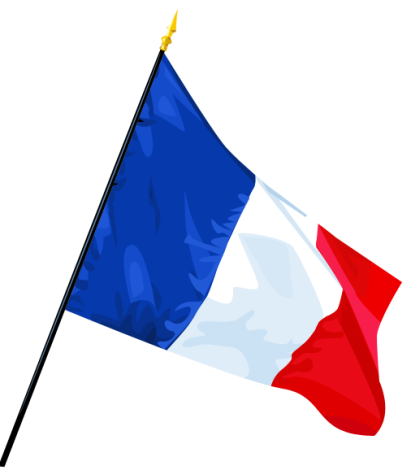 french flag clipart blank