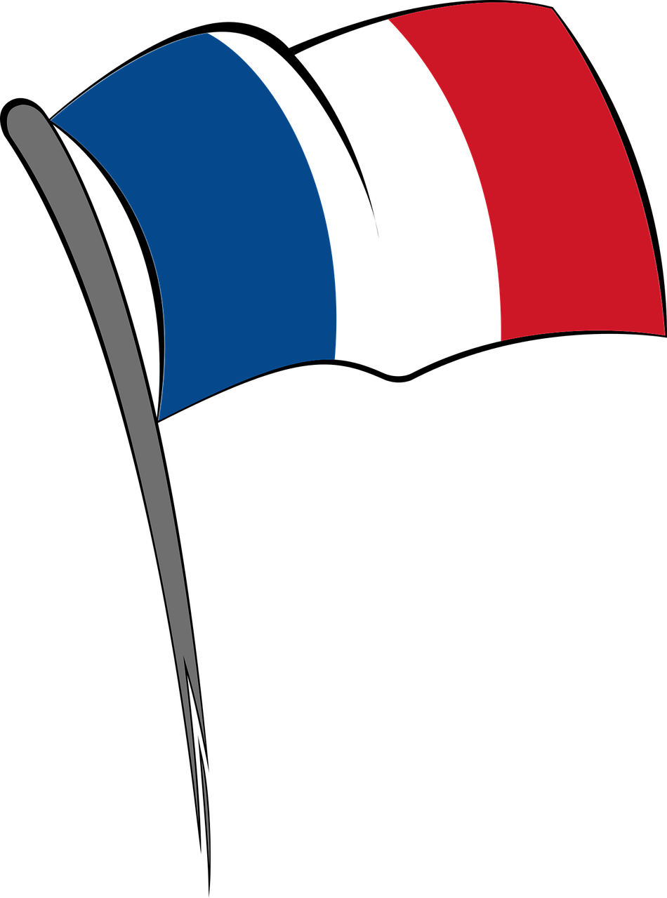 French clipart flag.