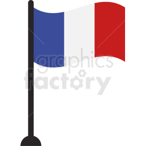 France flag pole.