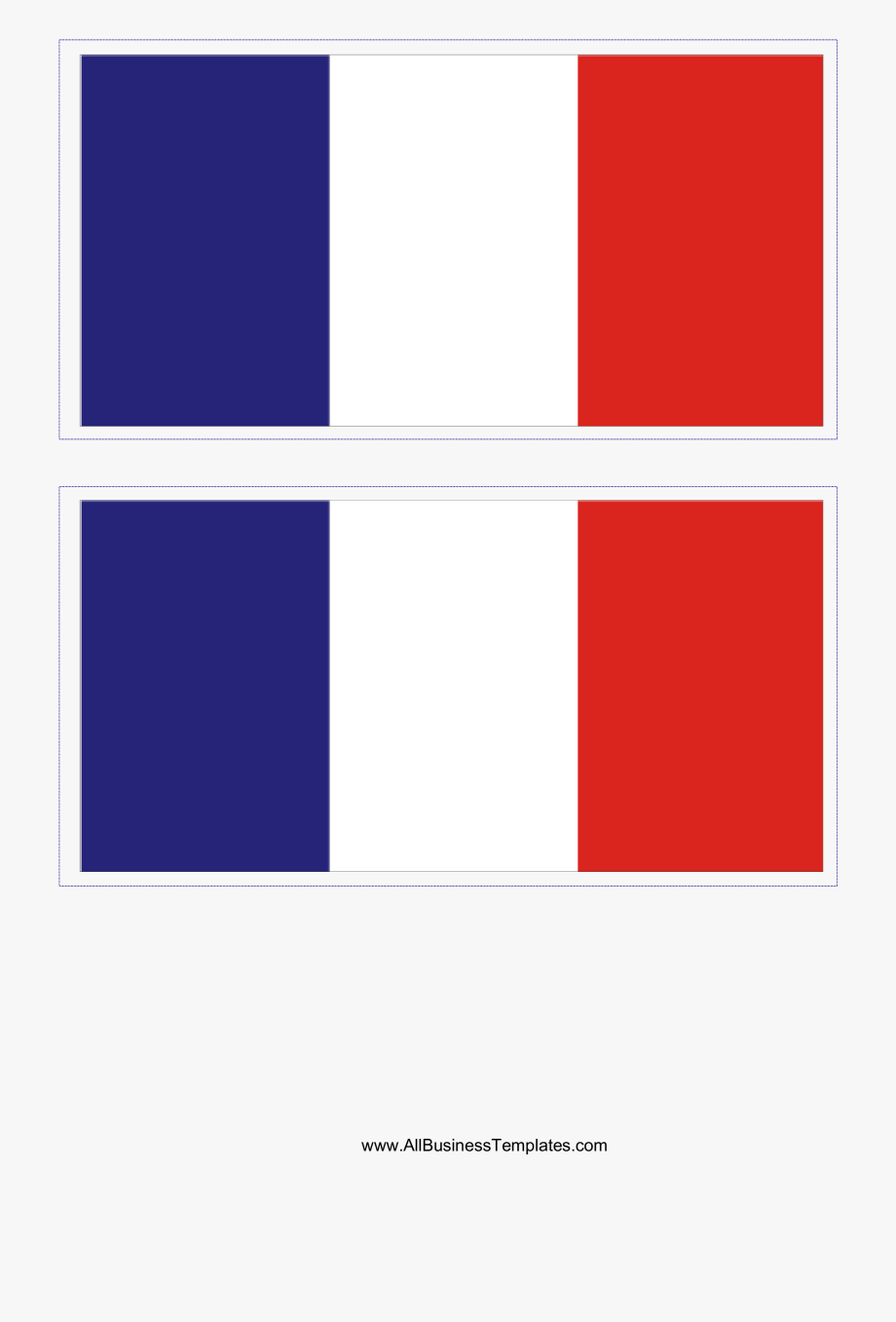 Download This Free Printable French Flag Template A