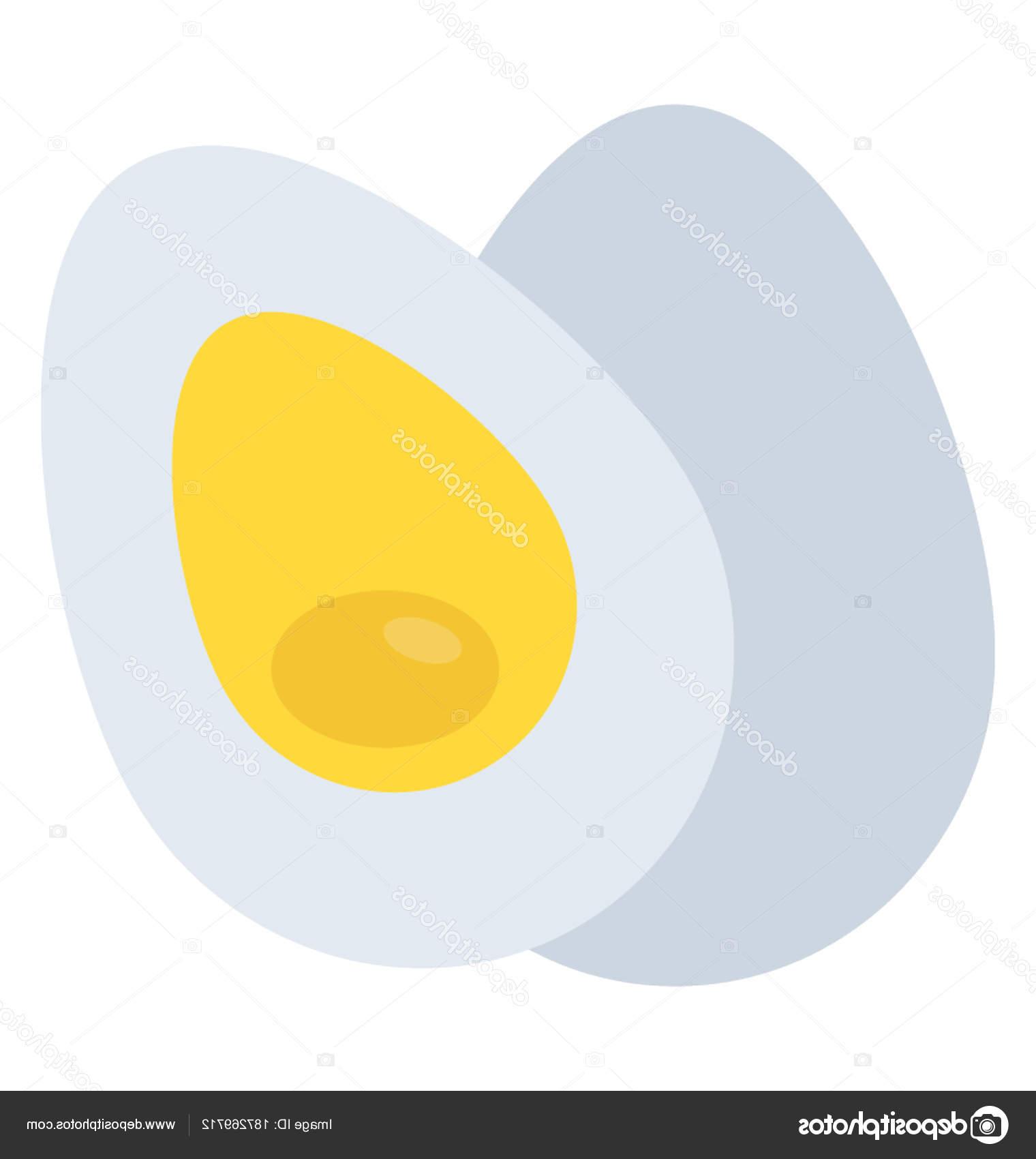 Eggs cooked vector.