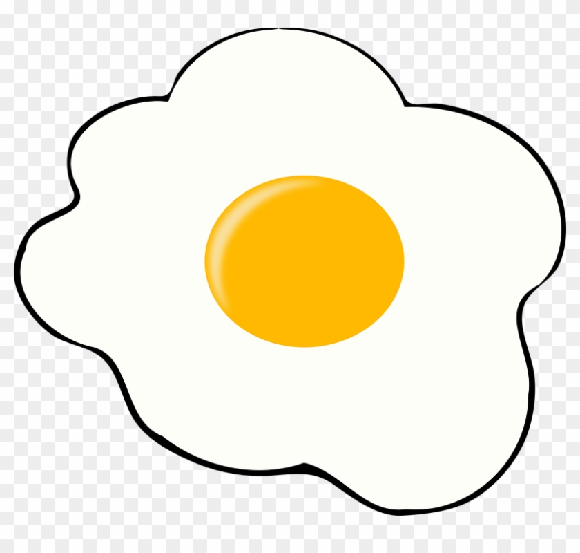 Free Fried Egg Clipart line drawing, Download Free Clip Art