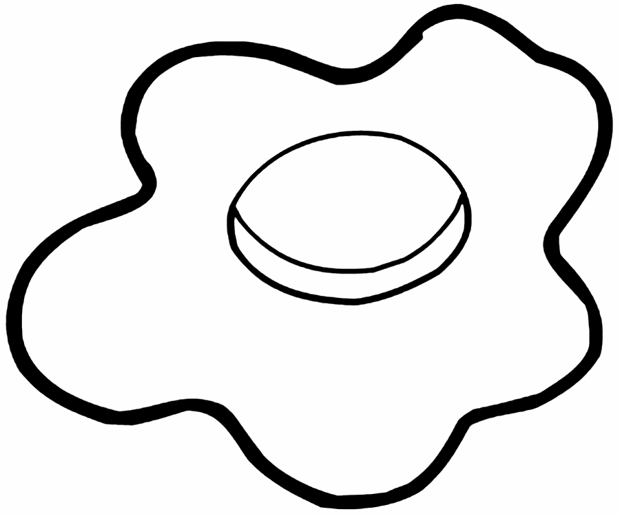 fried egg clipart template