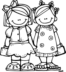 Image result for best friends free clipart black and white
