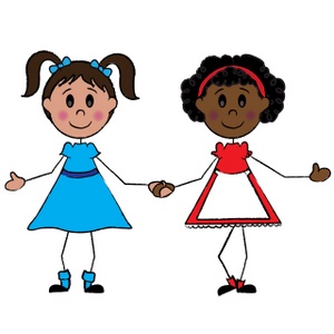 friends clipart black and white respect