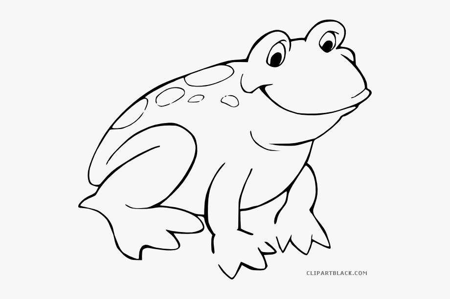Frogs Clipart Black And White Cute Borders