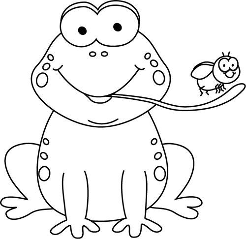 Frog black and white black and white frog clipart clipart