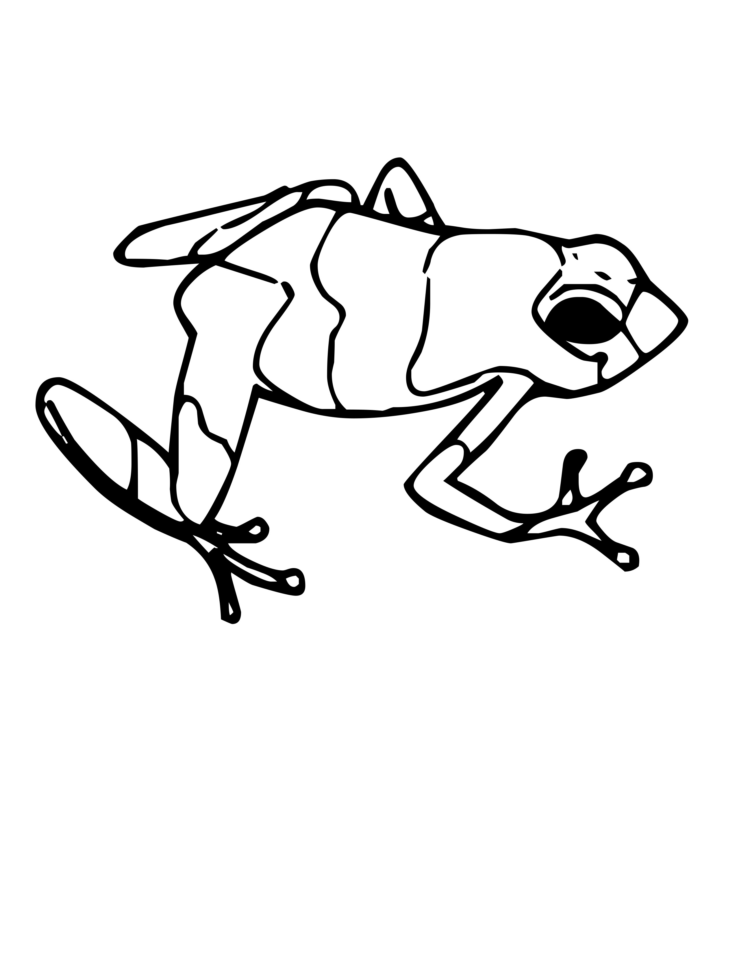 Frog black and white poison dart frog clipart black and