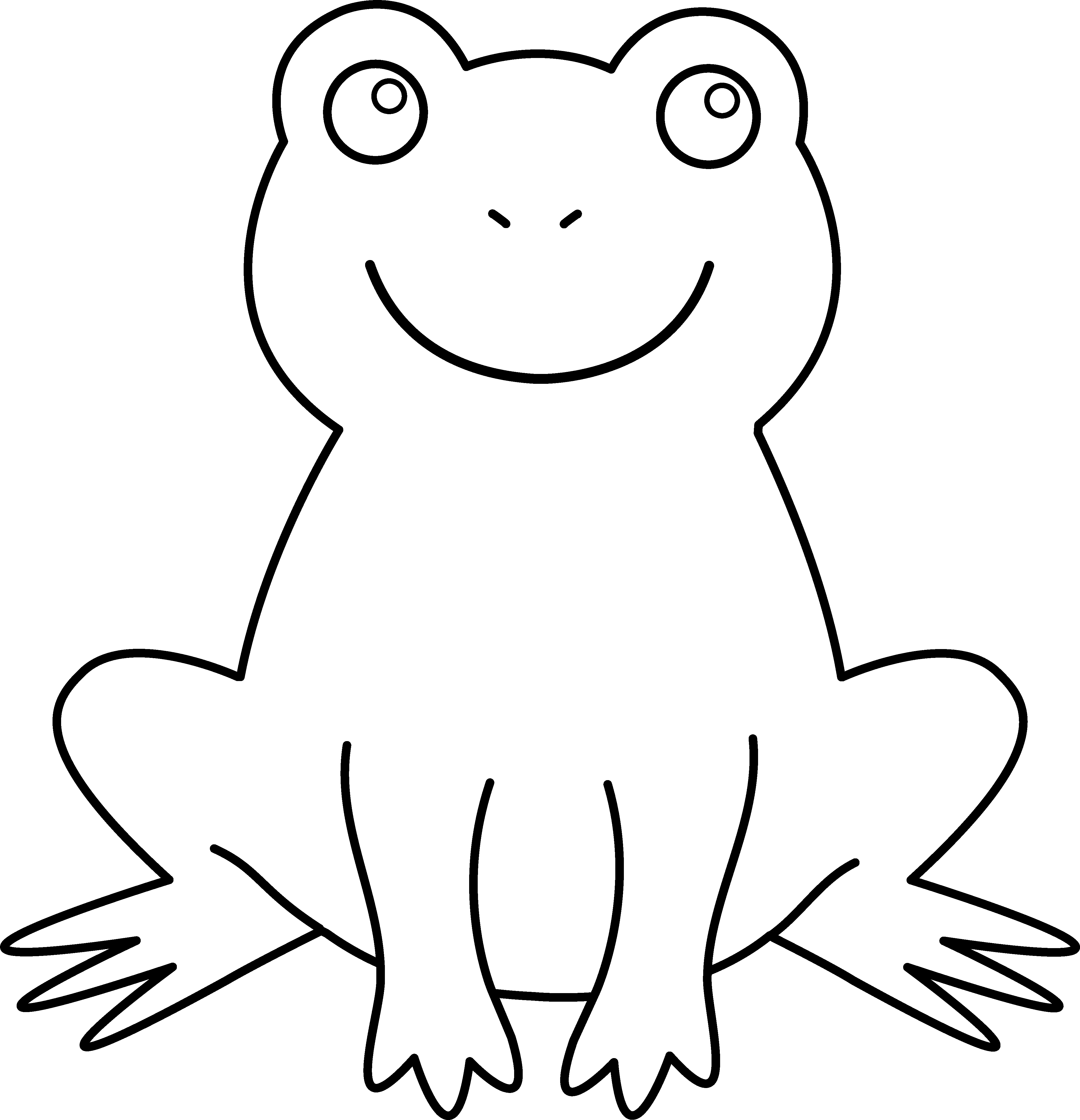 Free Black And White Frog Pictures, Download Free Clip Art