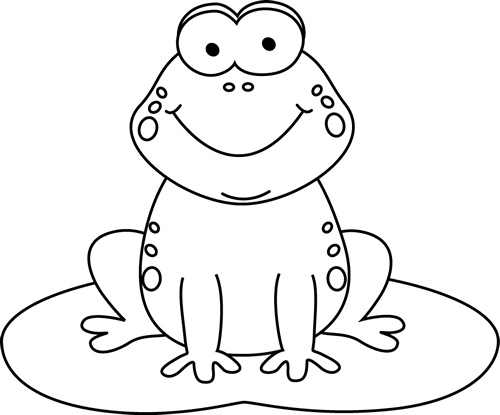 Frog black and white image of frog clipart black and white