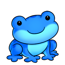 Blue froggu cute.