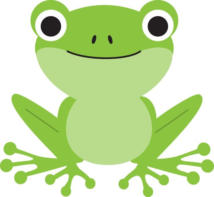 Frog clipart cute.