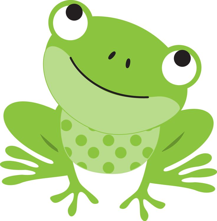 Frog clipart easy.