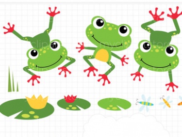 Jumping frog clipart.
