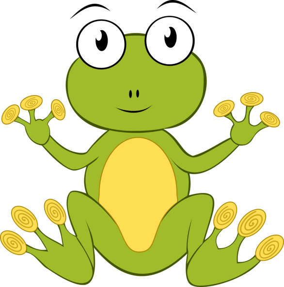 Kawaii clipart frog.