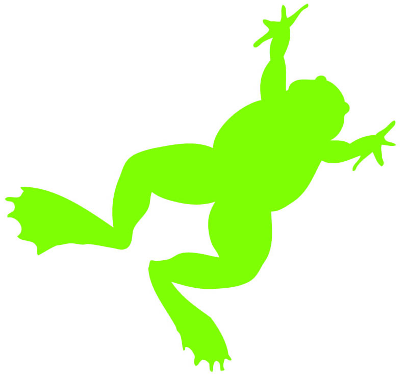 Free frog silhouette.