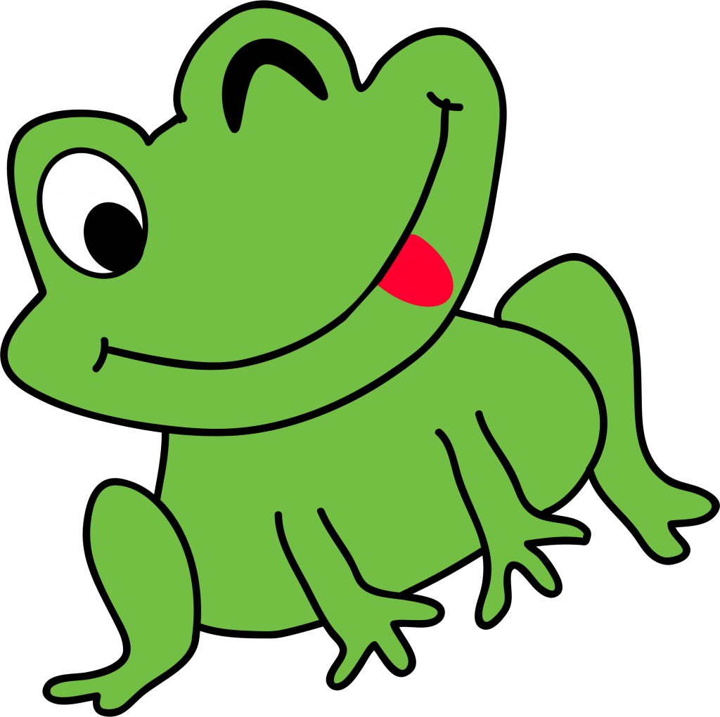 Frog png clipart.