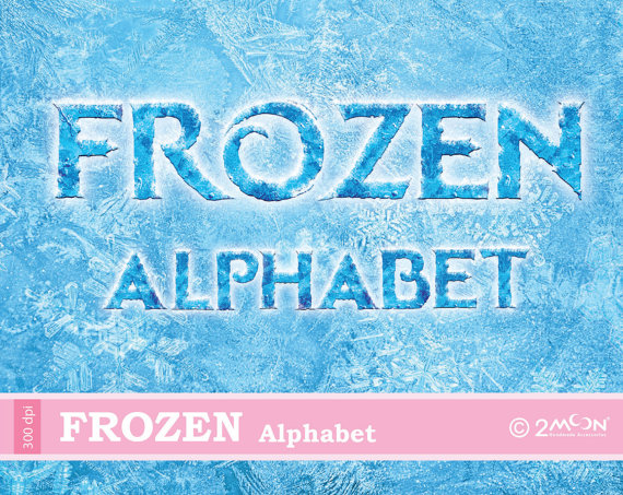 frozen clipart alphabet