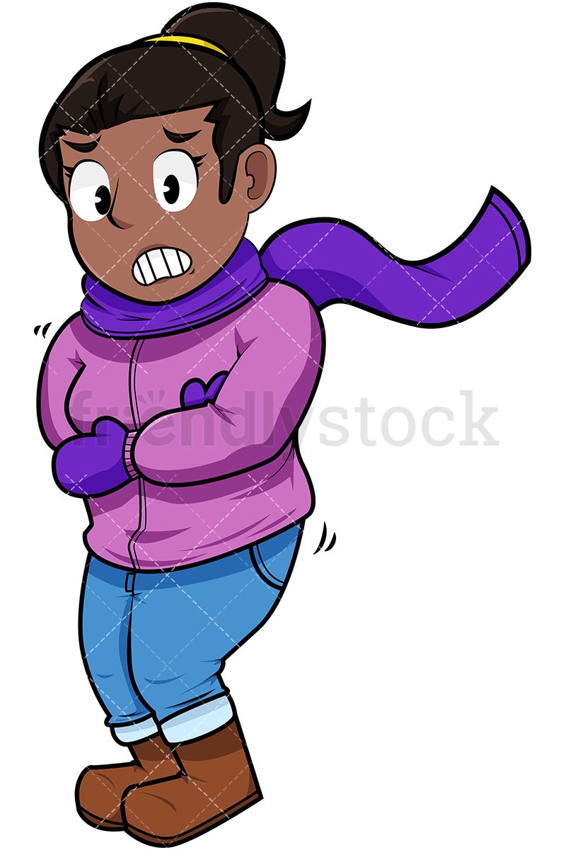 Black Woman Feeling Cold