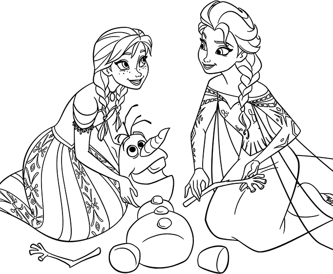 Free Frozen Coloring Pages, Download Free Clip Art, Free