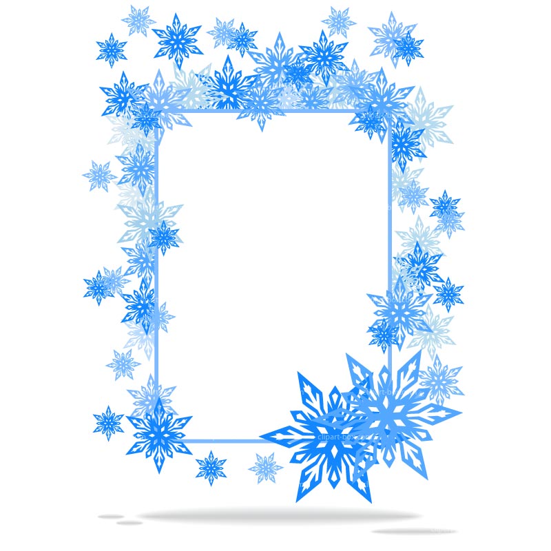 Free snowflake frame.