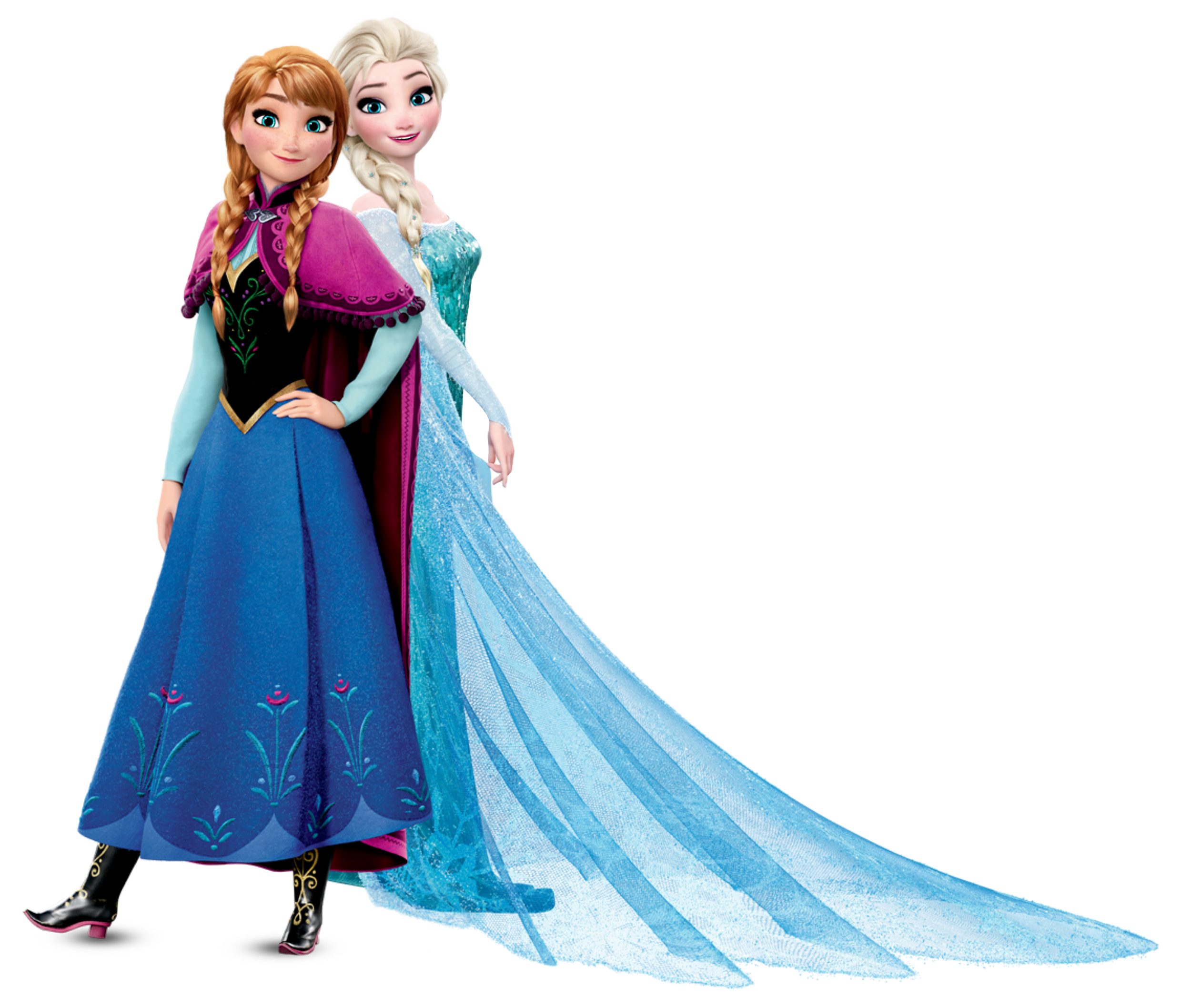 Anna and Elsa Frozen Transparent PNG Image