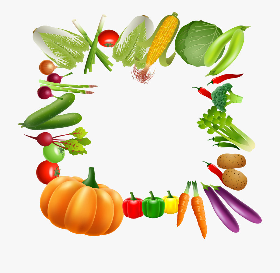 Vegetarian Cuisine Fruit Clip Art Borders Transprent