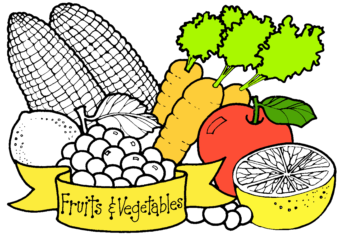 Free vegetables drawing.