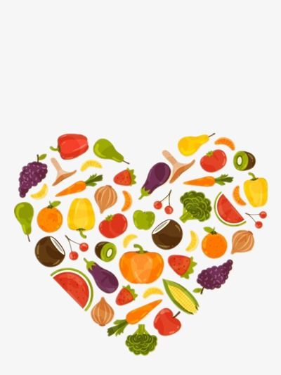 Heart Healthy Food, Heart Clipart, Food Clipart, Vegetables
