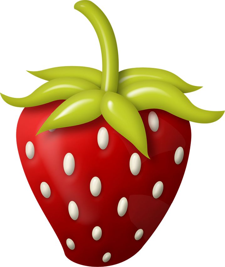 Individual fruits and vegetables clipart