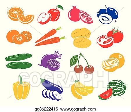 Eps vector fruits.